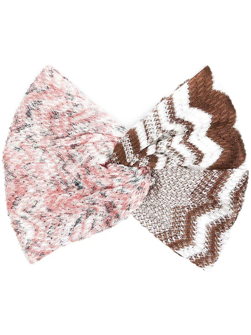 фото Missoni повязка на голову в технике кроше
