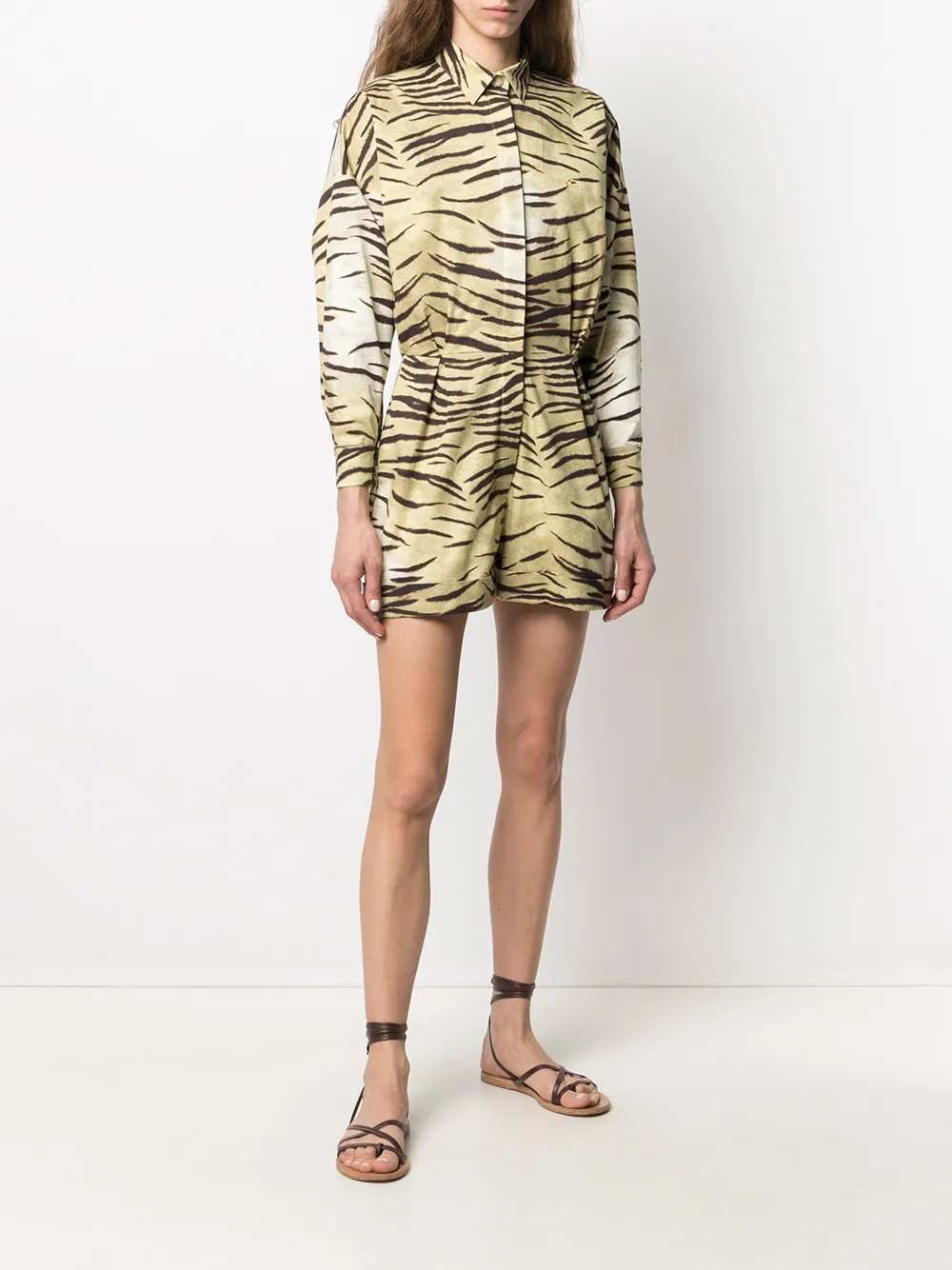 фото Etro комбинезон с анималистичным принтом