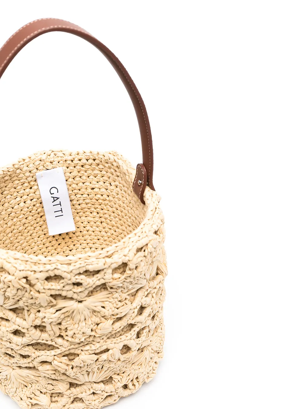 фото Gatti сумка-ведро janera в технике кроше