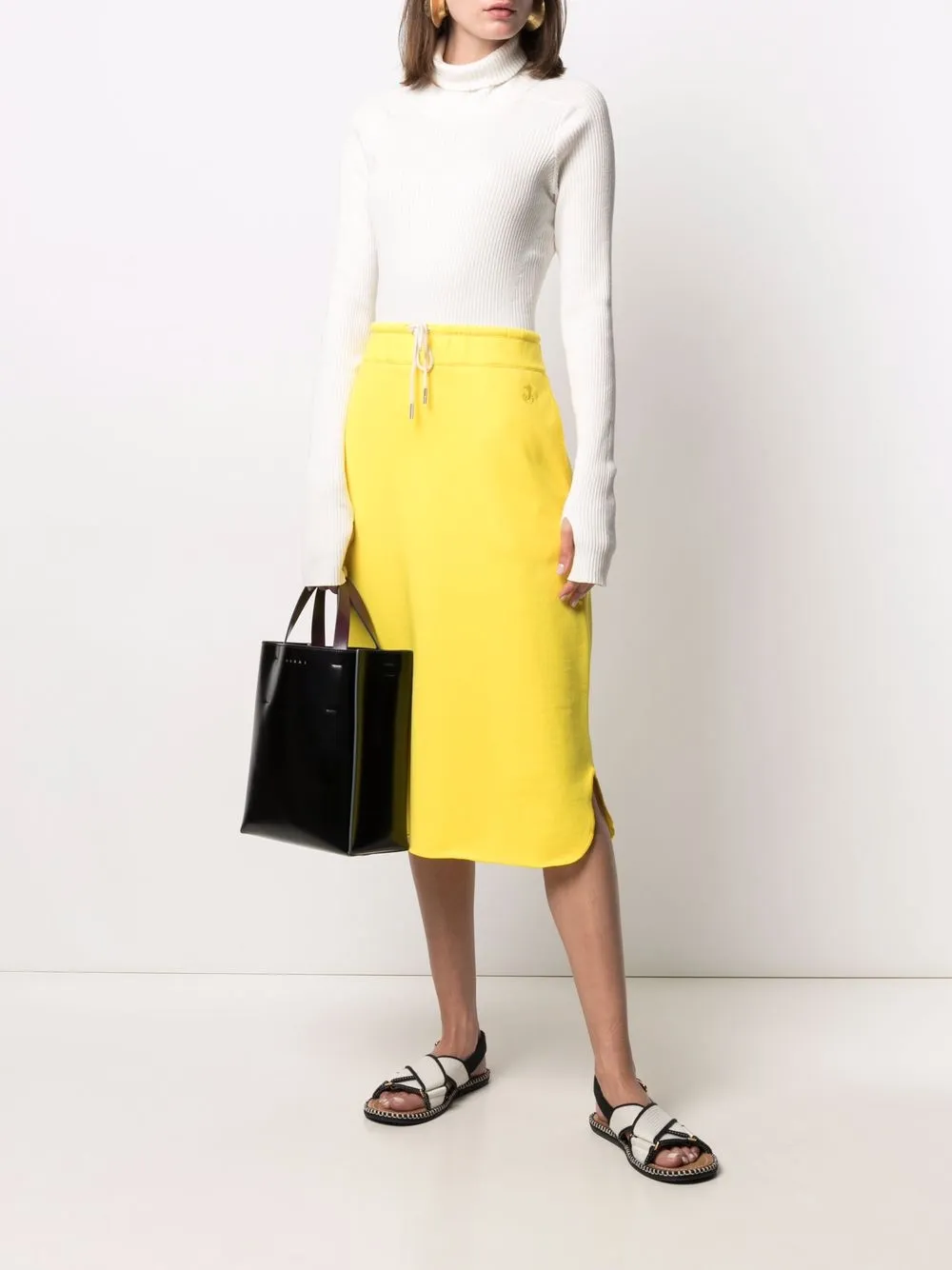 фото Jil sander юбка миди с кулиской