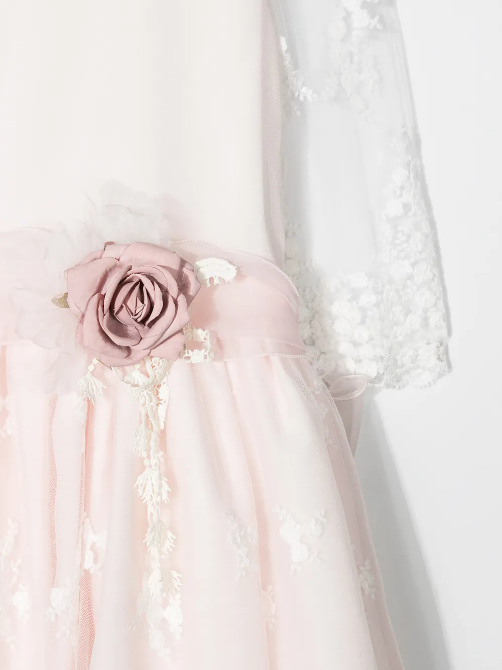 фото Mimilù платье с цветочной аппликацией