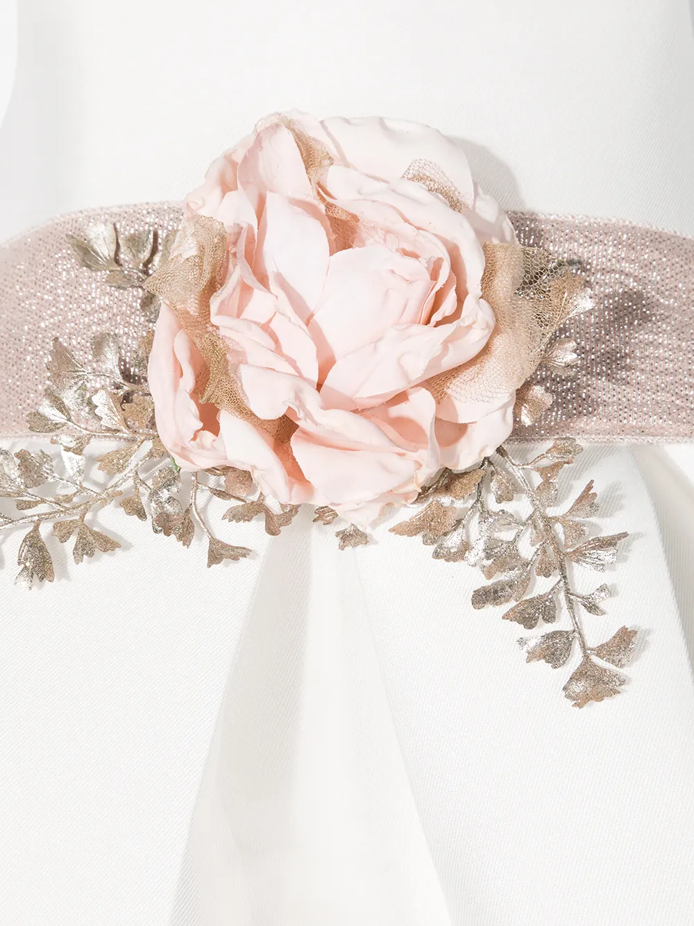 фото Mimilù расклешенное платье с цветочной аппликацией