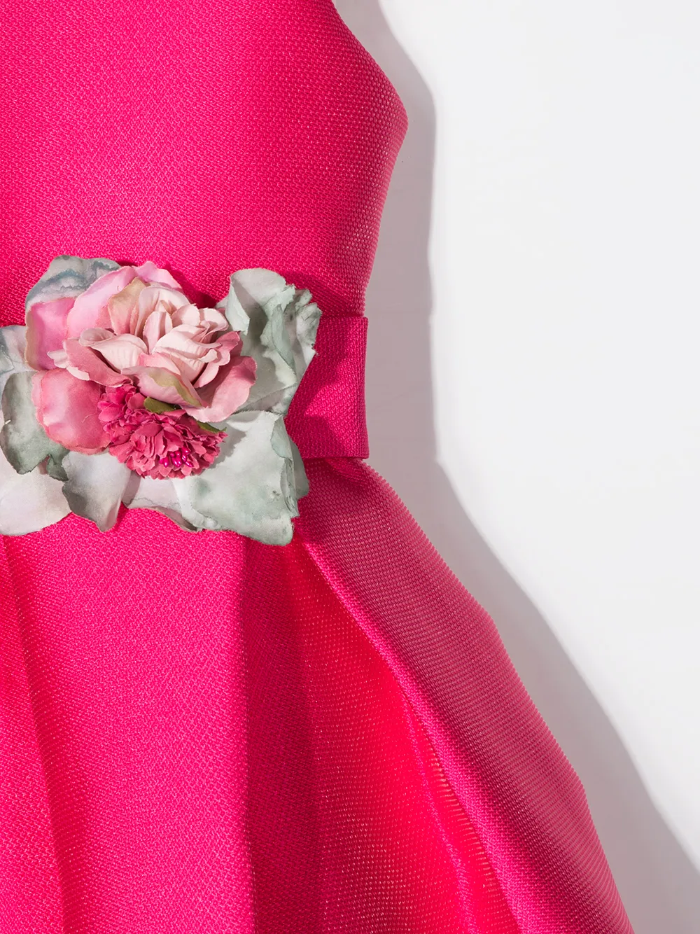 фото Mimilù расклешенное платье с цветочной аппликацией