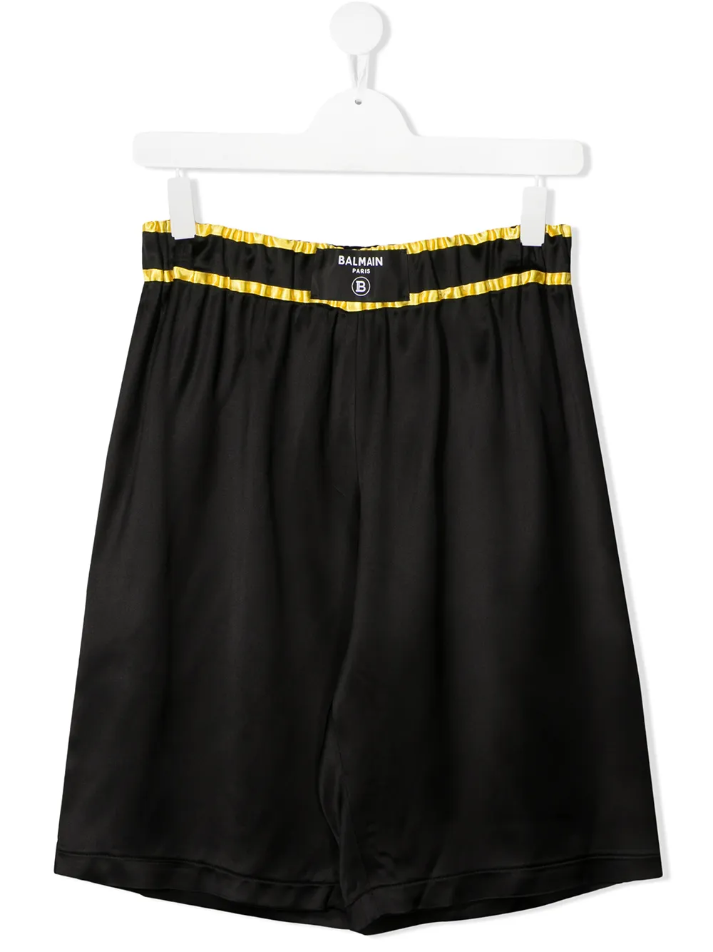 фото Balmain kids длинные шорты с отделкой в полоску