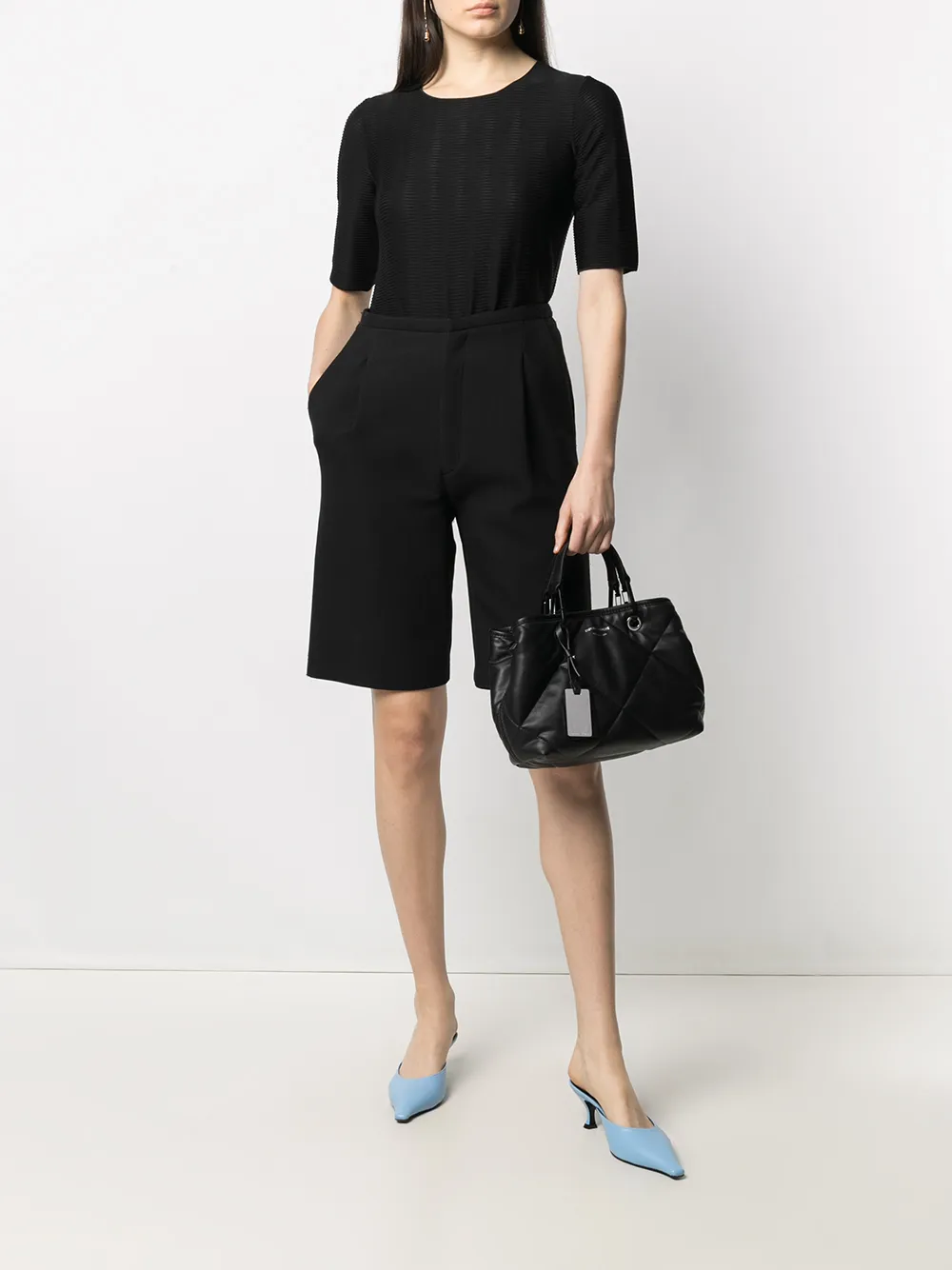 фото Emporio armani фактурная футболка с короткими рукавами