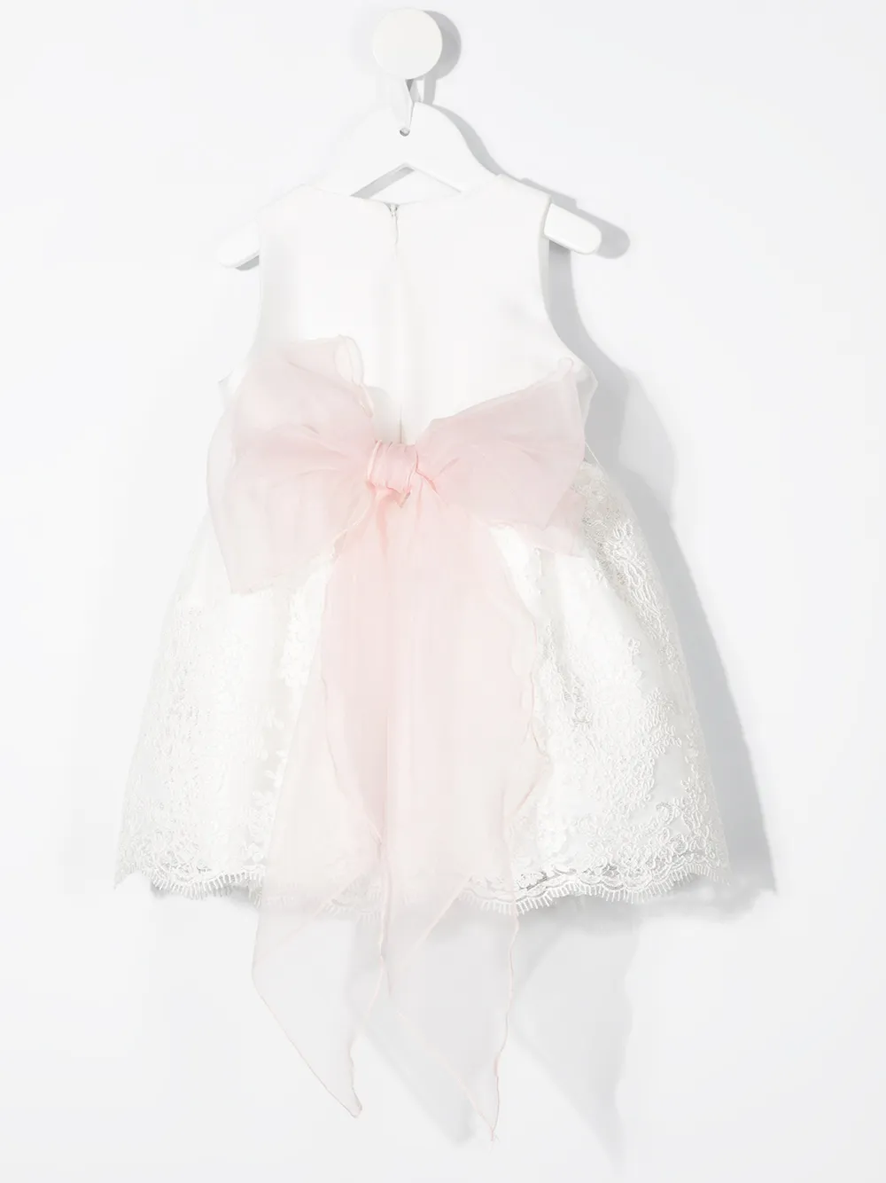 фото Mimilù кружевное платье с цветочной аппликацией