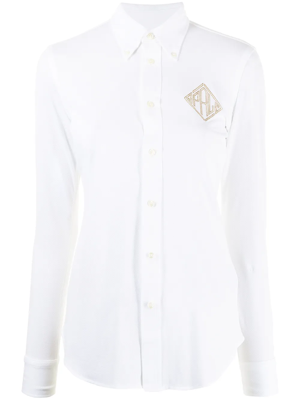 фото Polo ralph lauren рубашка с вышивкой и длинными рукавами