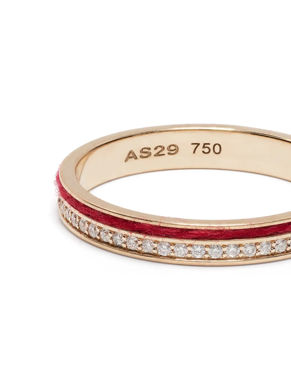 фото As29 кольцо из розового золота с бриллиантами