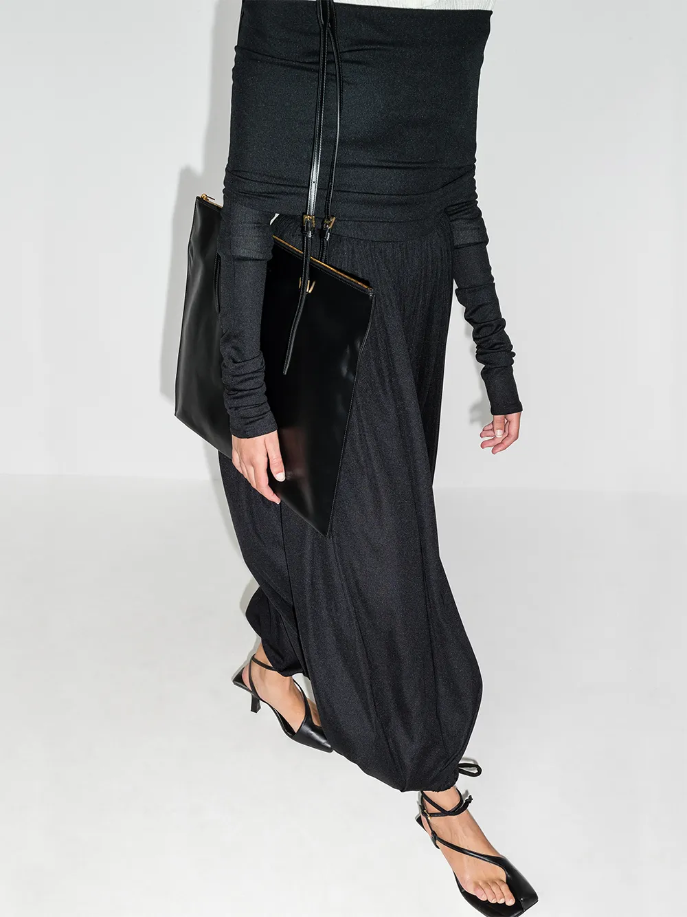 фото Jil sander плоская сумка-тоут