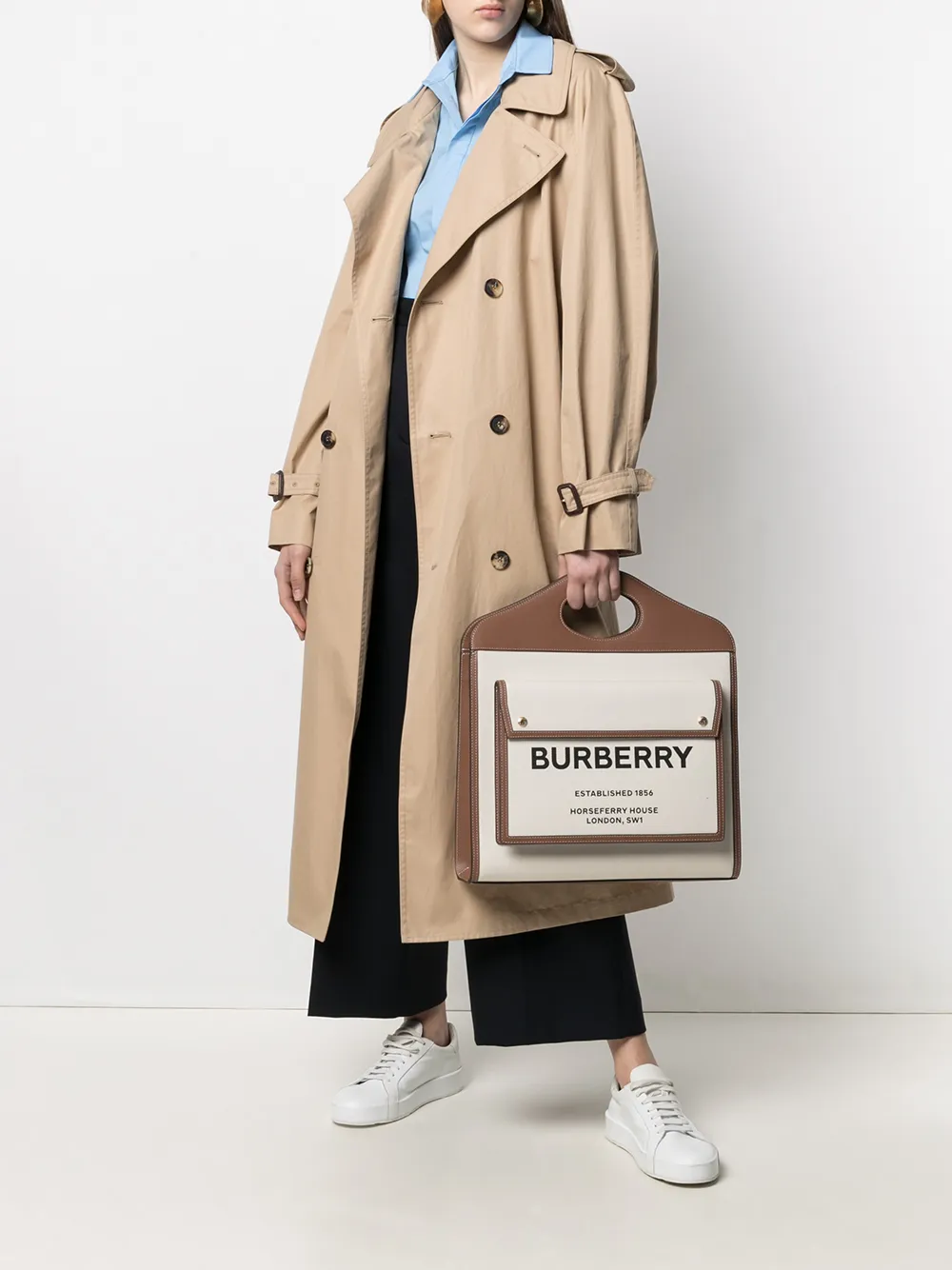 фото Burberry сумка-тоут из канваса