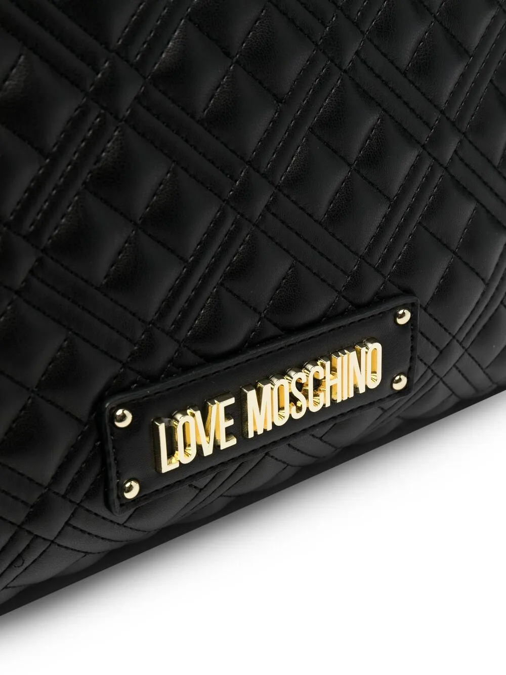 фото Love moschino стеганая сумка-тоут с логотипом