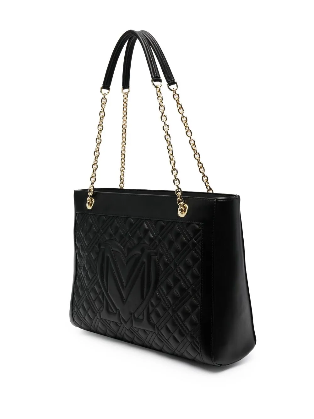 фото Love moschino стеганая сумка-тоут с логотипом