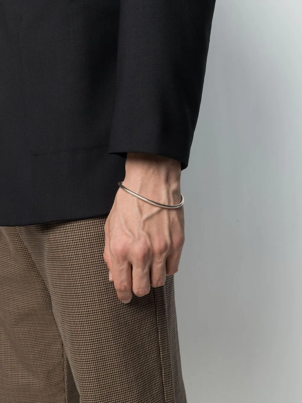 фото Ann demeulemeester серебряный браслет