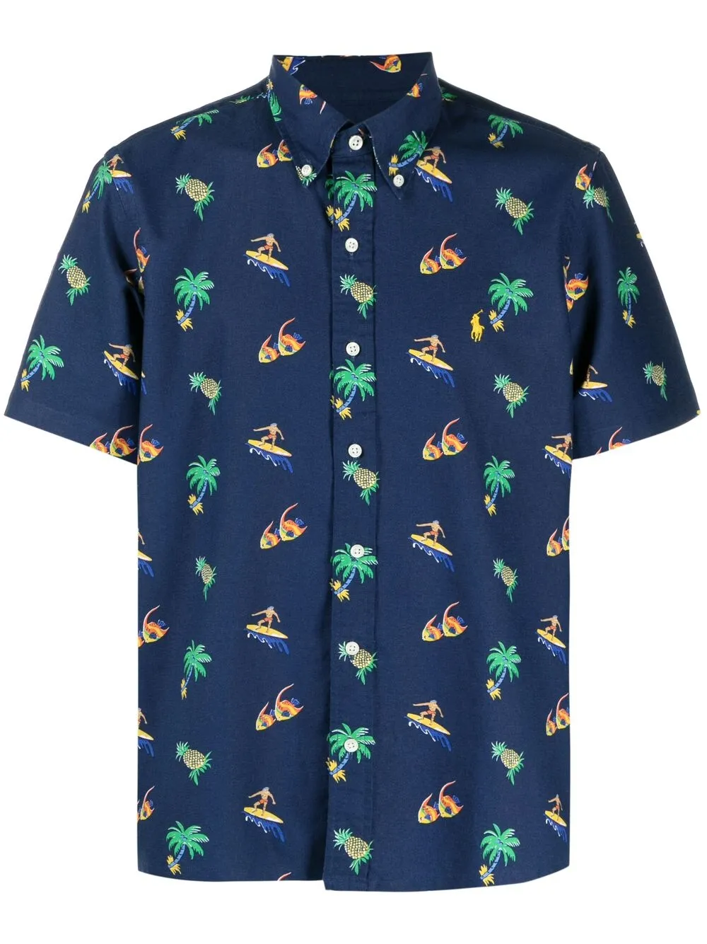 фото Polo ralph lauren рубашка с принтом