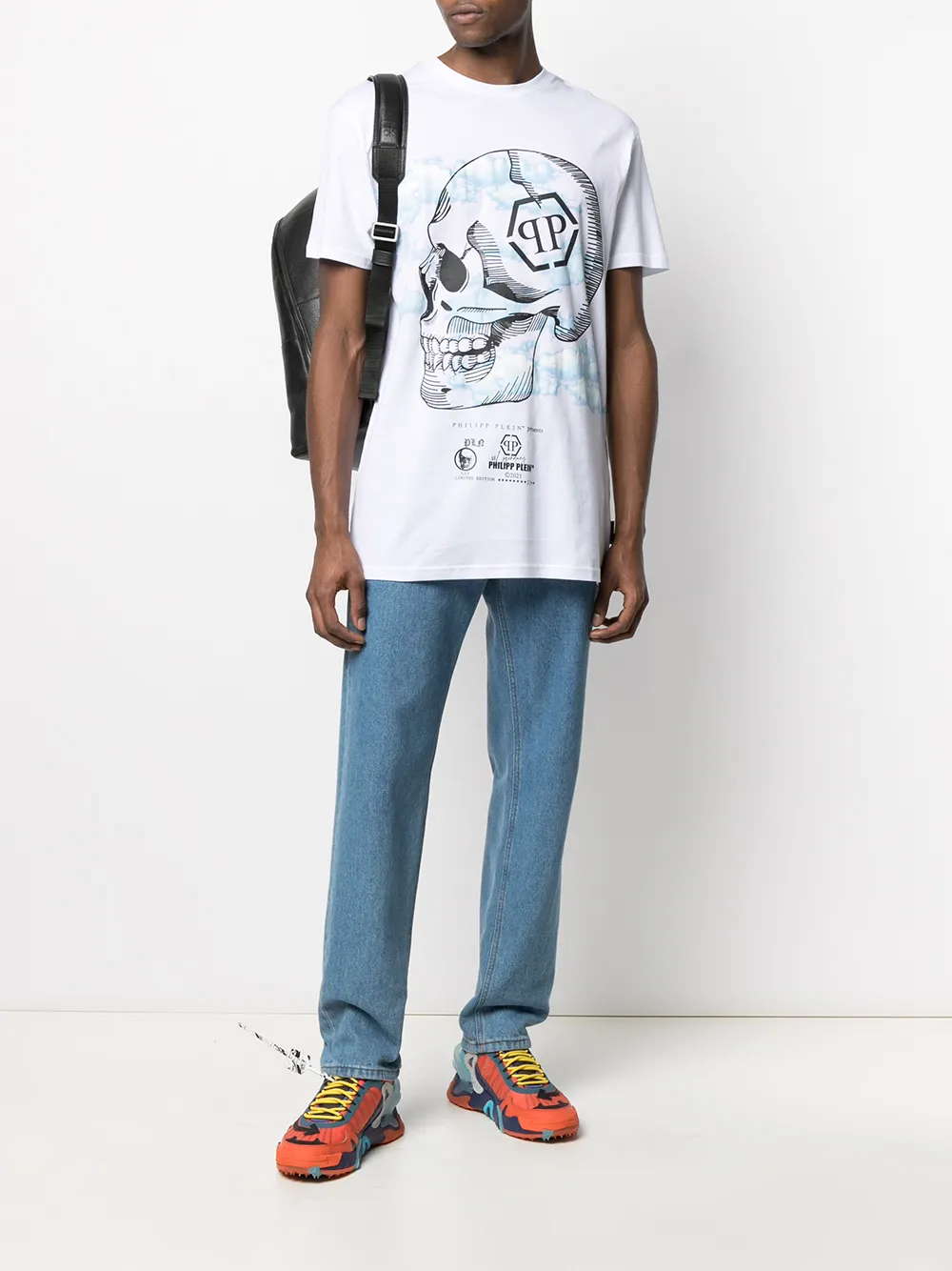 фото Philipp plein футболка с принтом skull