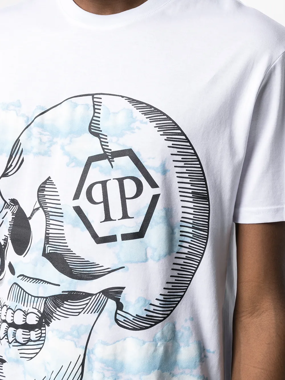 фото Philipp plein футболка с принтом skull