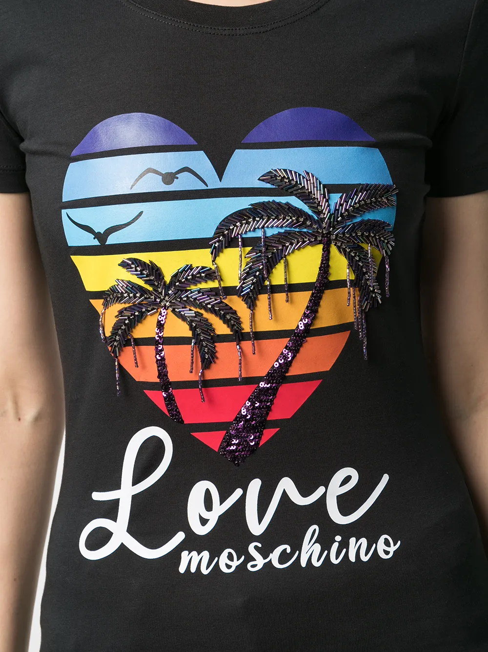 фото Love moschino футболка с логотипом