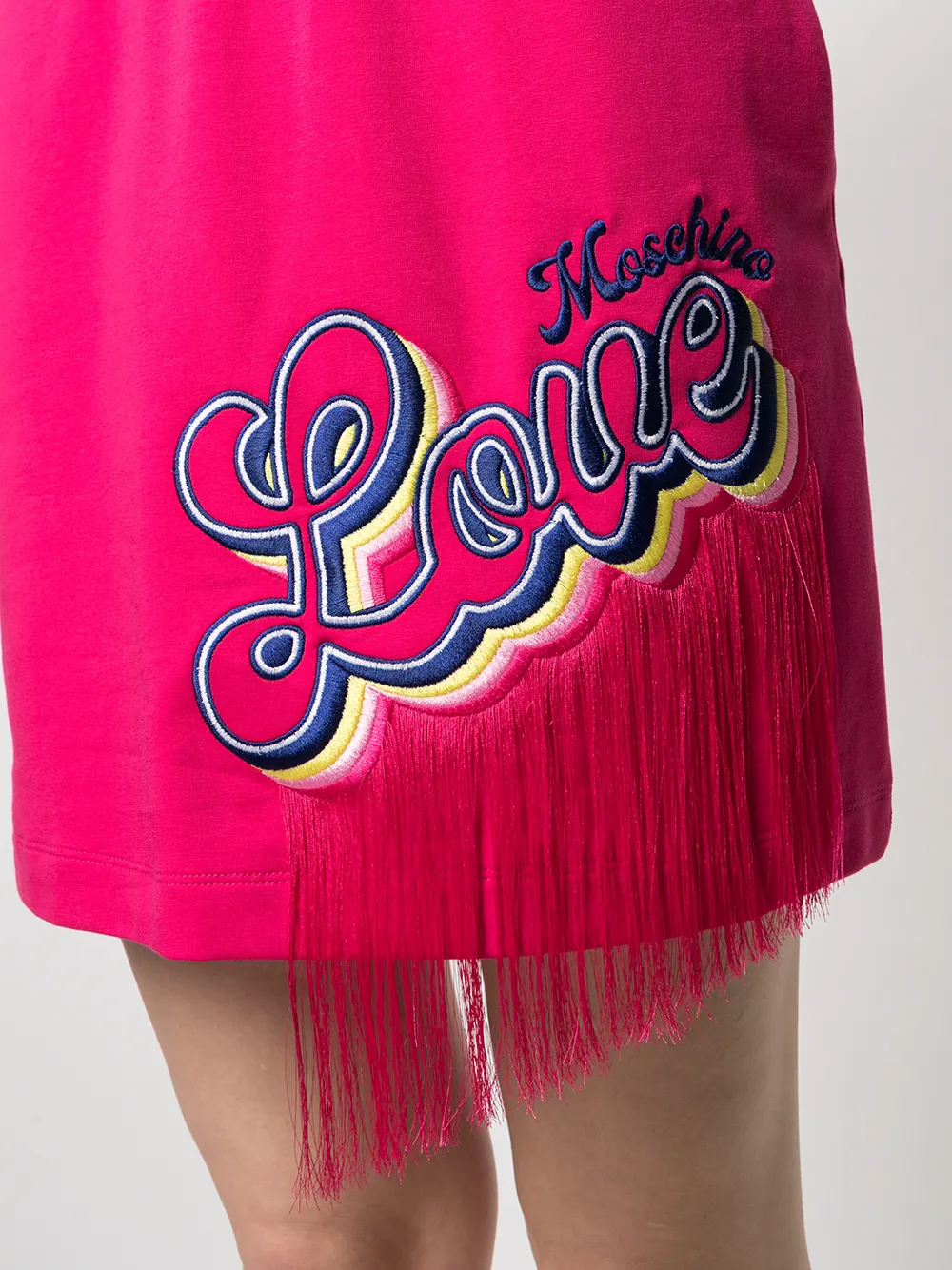 фото Love moschino юбка с вышитым логотипом