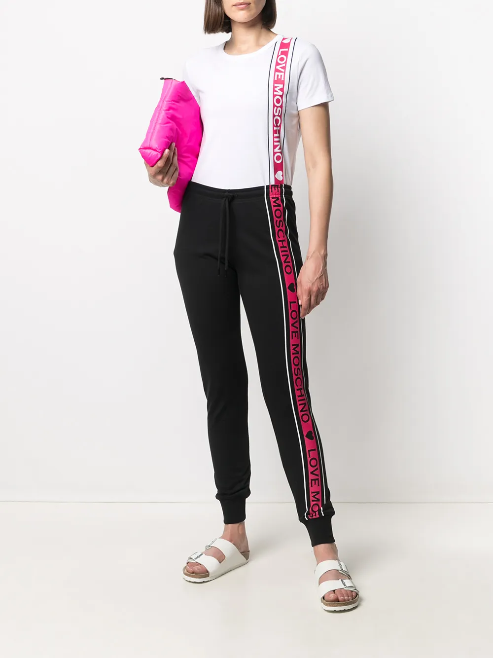 фото Love moschino футболка с логотипом