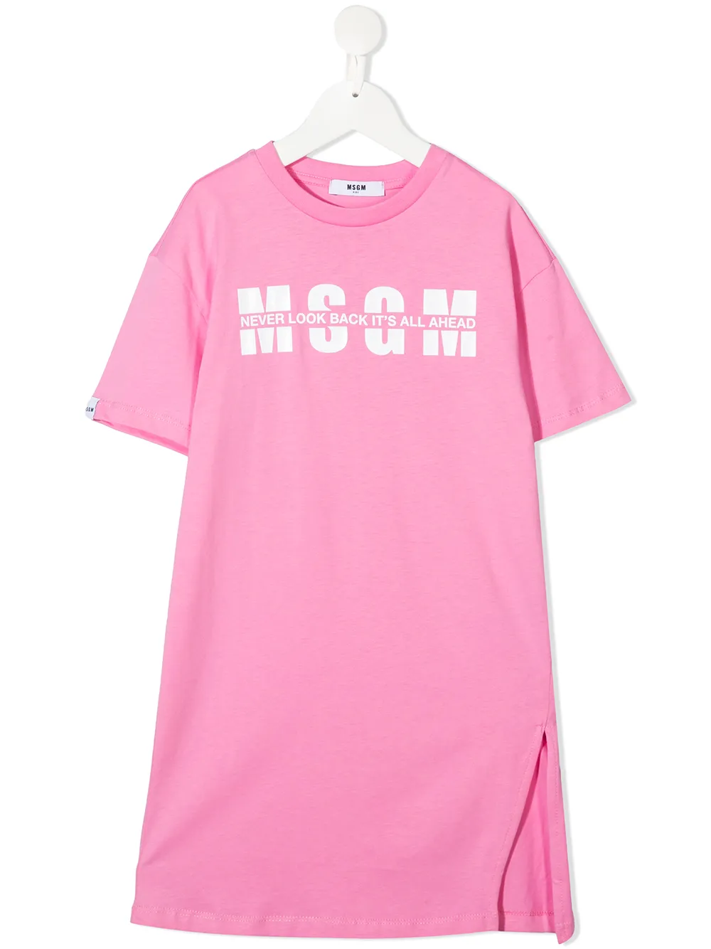 фото Msgm kids платье-футболка с логотипом