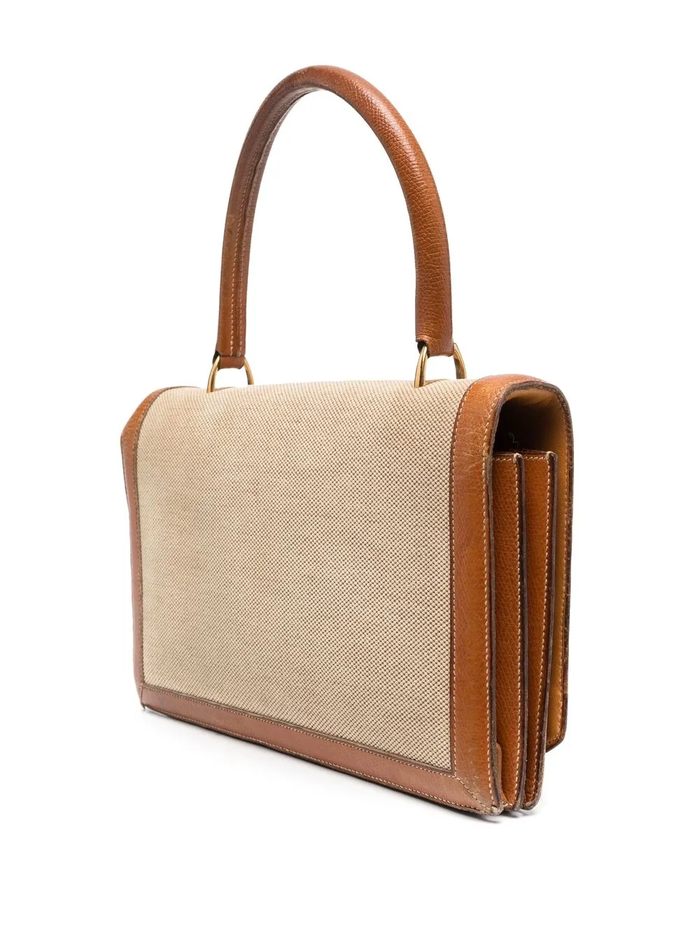 фото Hermès сумка-тоут 1960-х годов с откидным клапаном