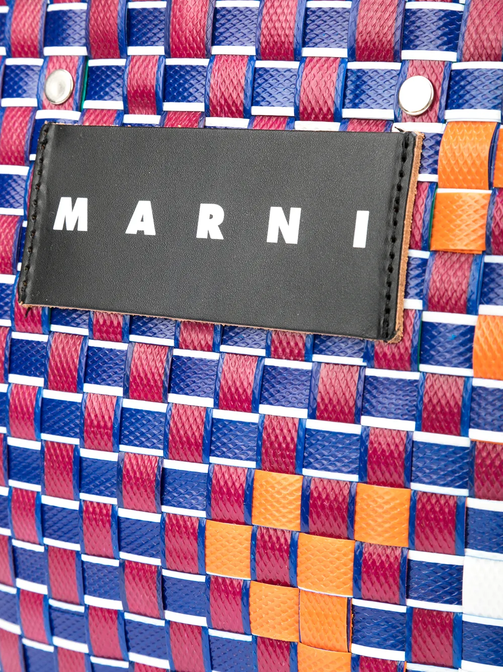 фото Marni market плетеная сумка-тоут