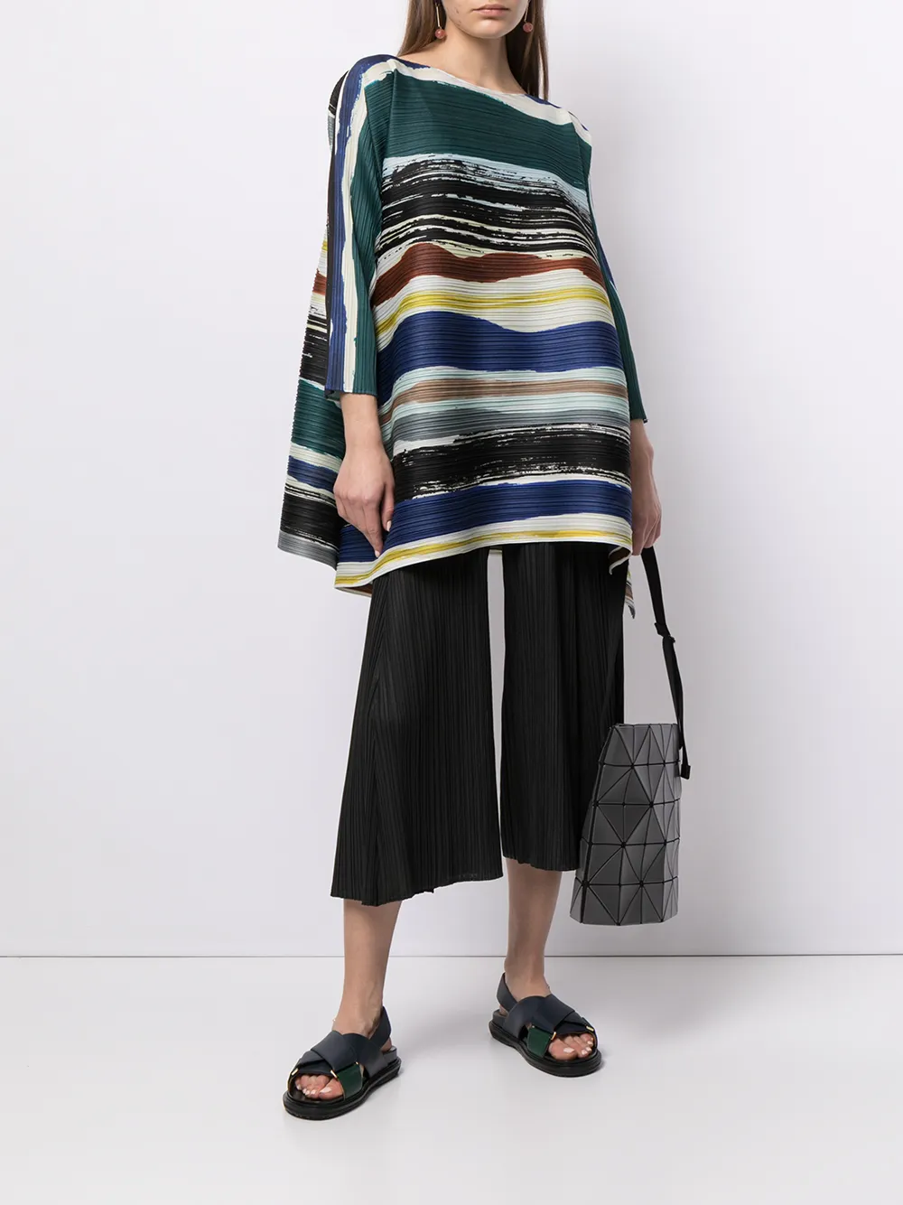 фото Pleats please issey miyake плиссированные брюки широкого кроя