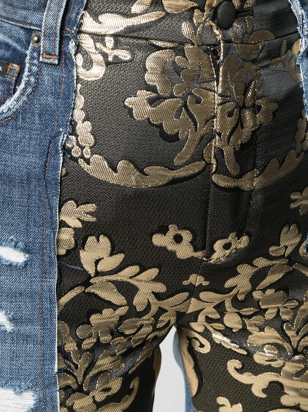 фото Dolce & gabbana зауженные джинсы с узором