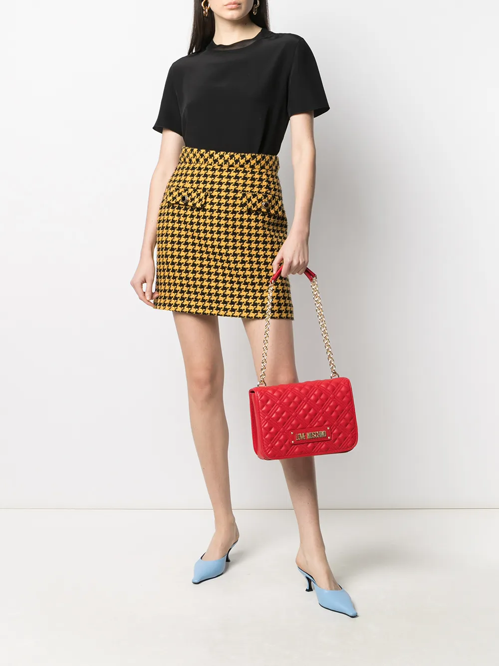 фото Love moschino стеганая сумка на плечо new shiny