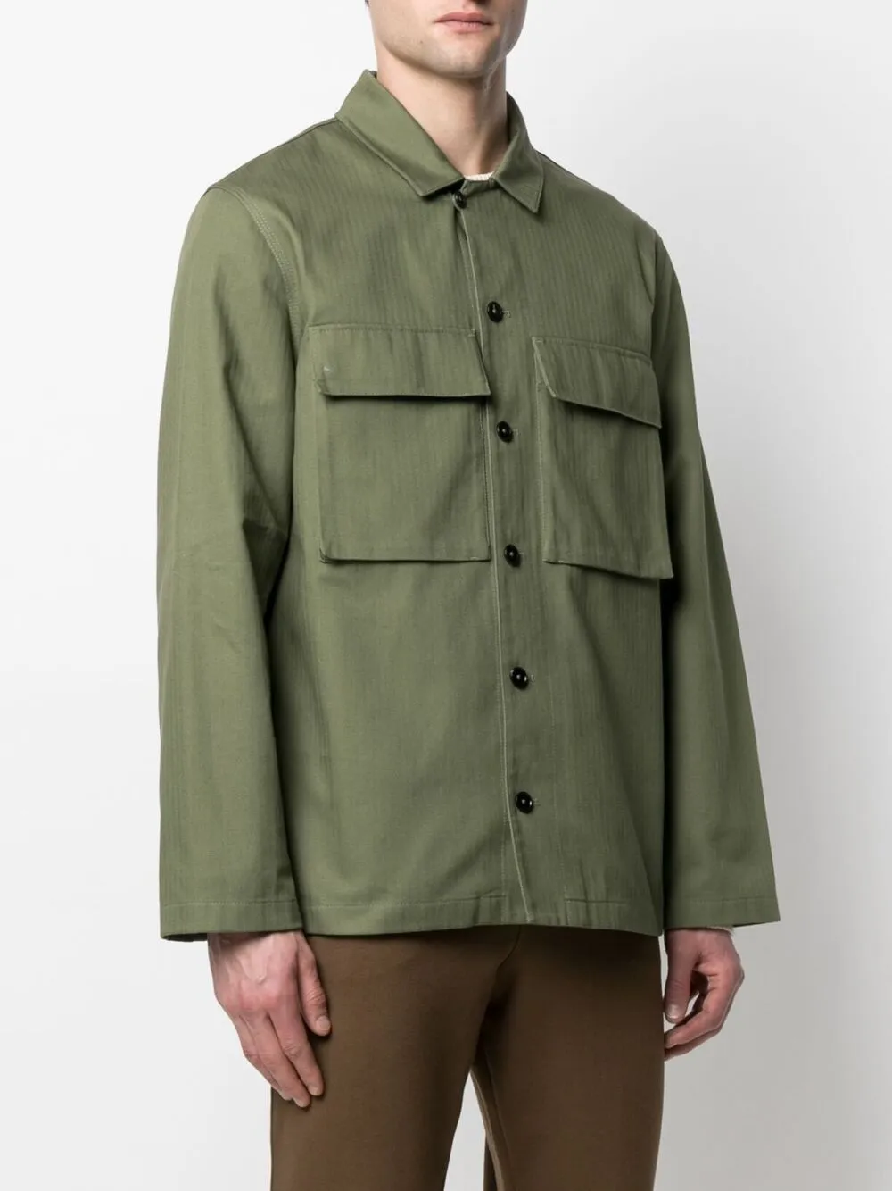 фото Jil sander рубашка с нашивкой