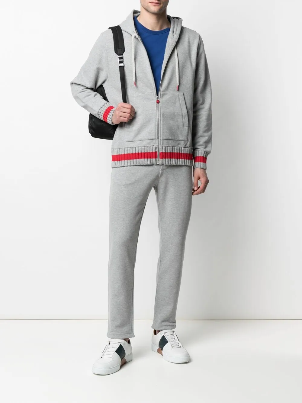 фото Kiton худи с контрастными полосками