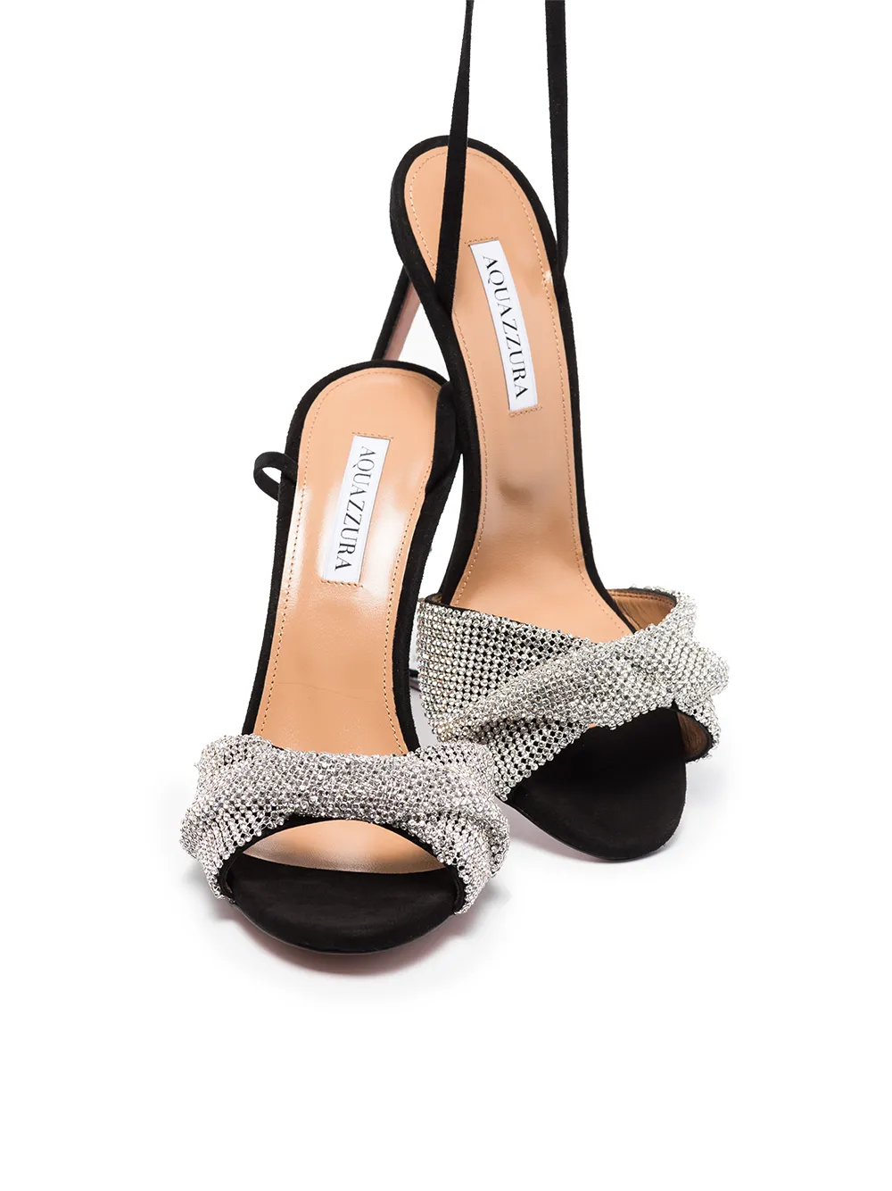 фото Aquazzura босоножки crystal twist 105