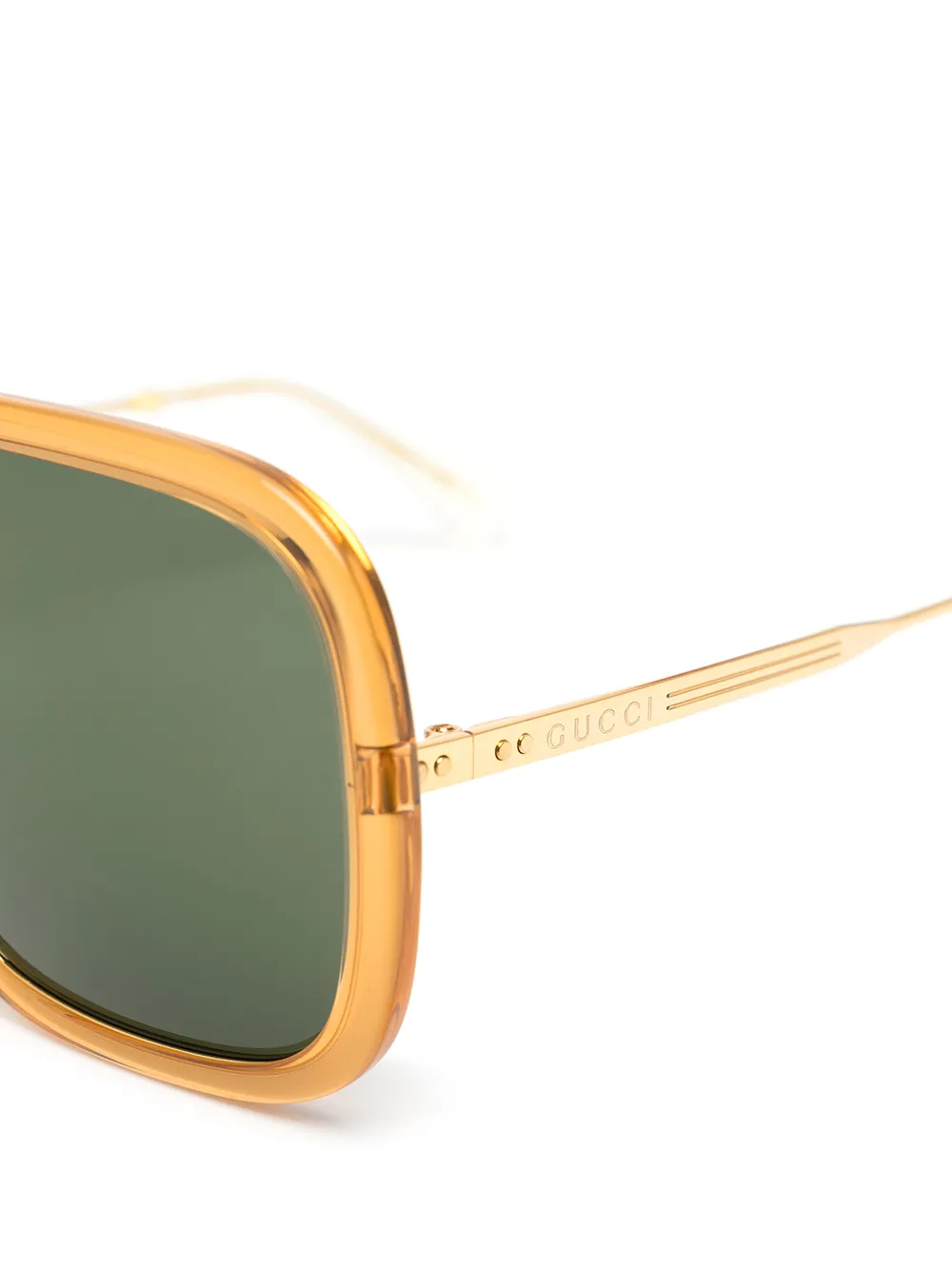 фото Gucci eyewear солнцезащитные очки в квадратной оправе