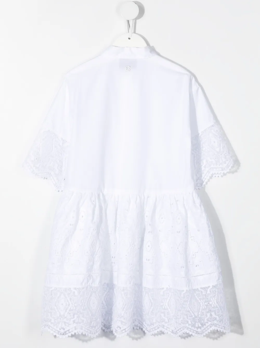 фото Ermanno scervino junior платье с геометричным узором