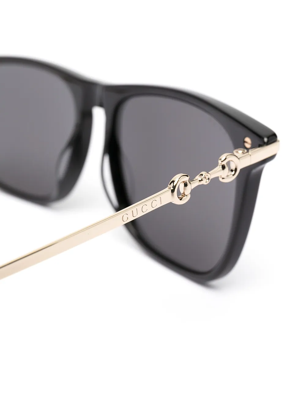 фото Gucci eyewear солнцезащитные очки в d-образной оправе