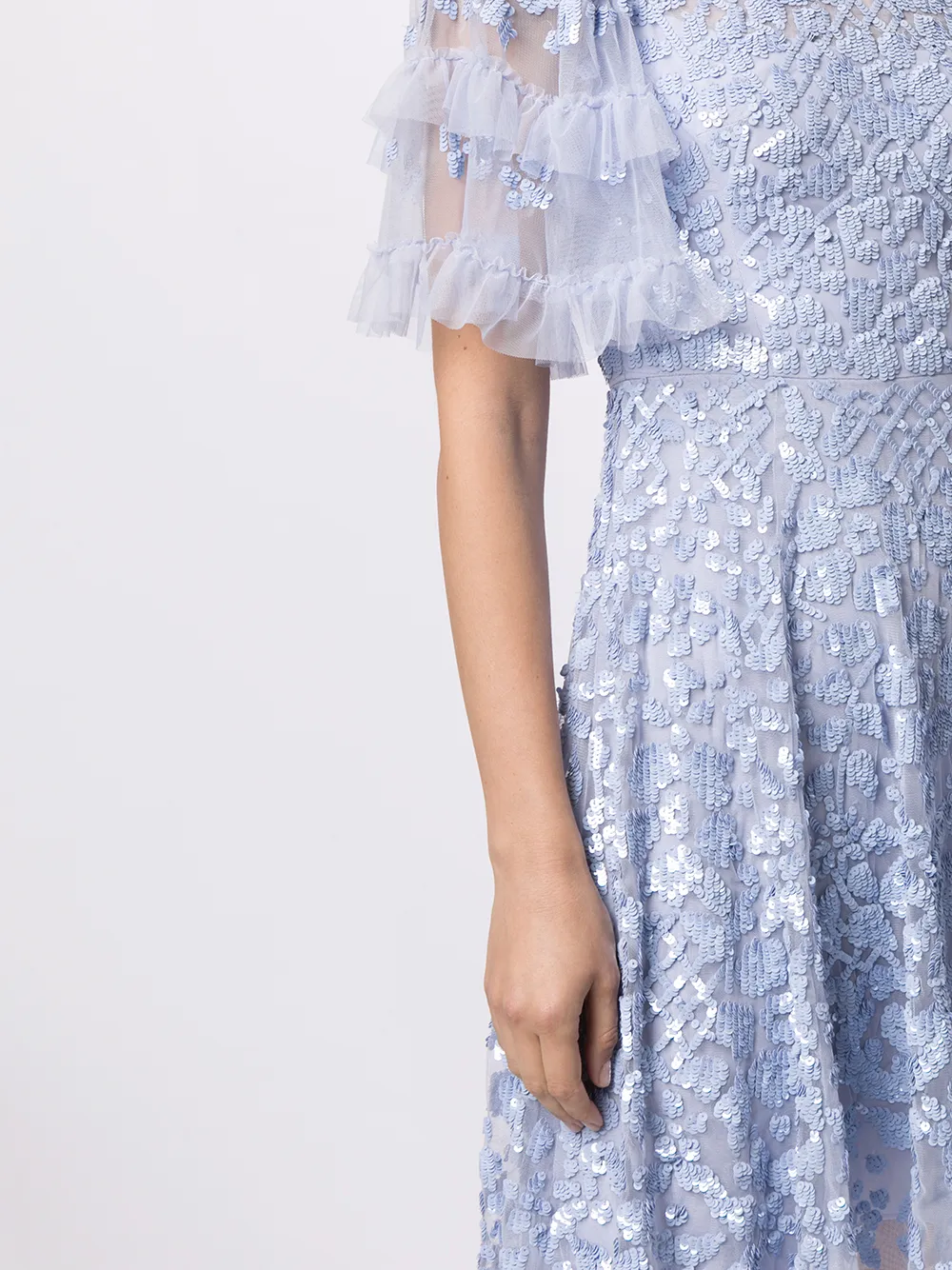 фото Needle & thread платье aurela с пайетками
