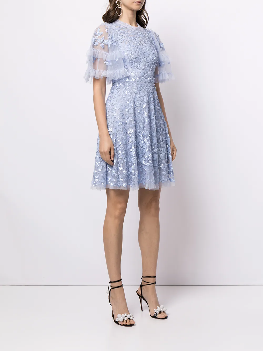 фото Needle & thread платье aurela с пайетками
