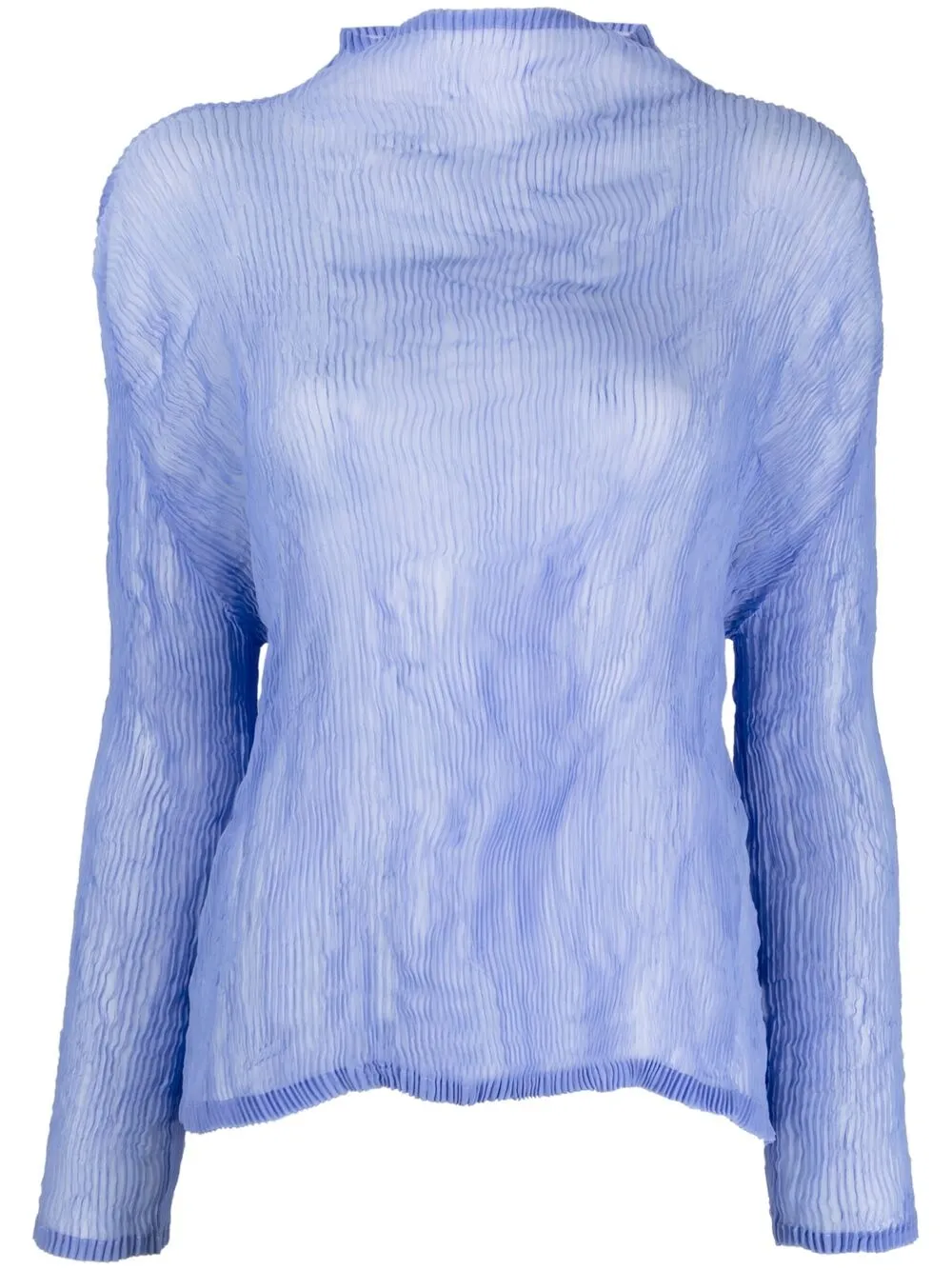фото Issey miyake топ с длинными рукавами и плиссировкой