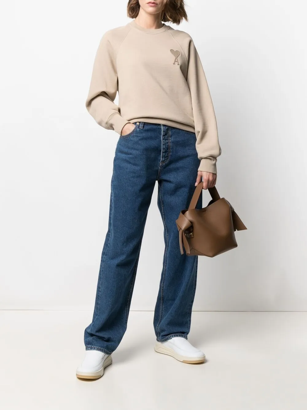 фото Ami paris толстовка с монограммой ami de coeur