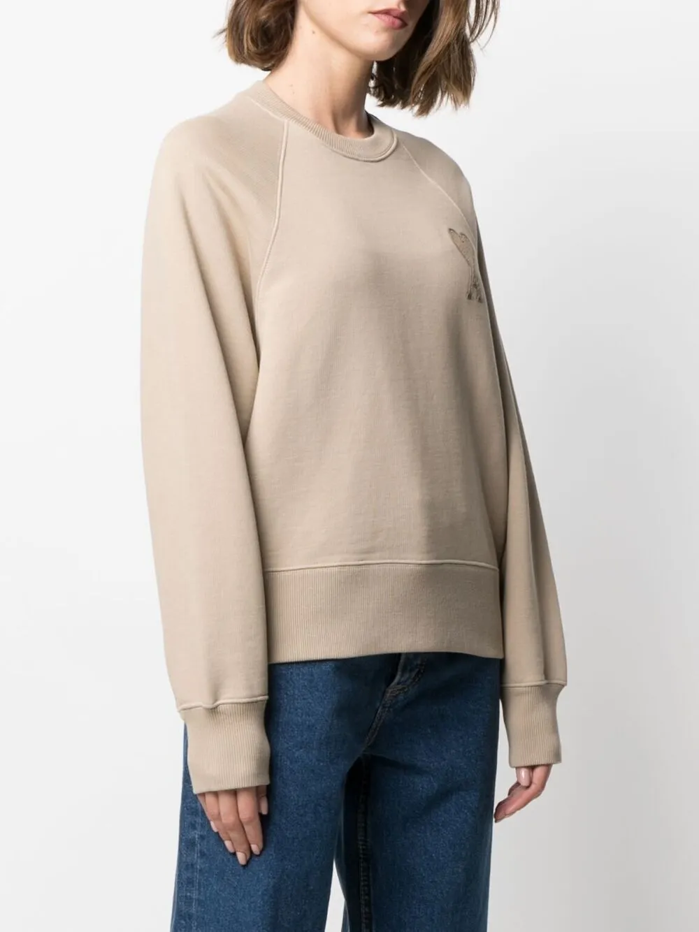 фото Ami paris толстовка с монограммой ami de coeur