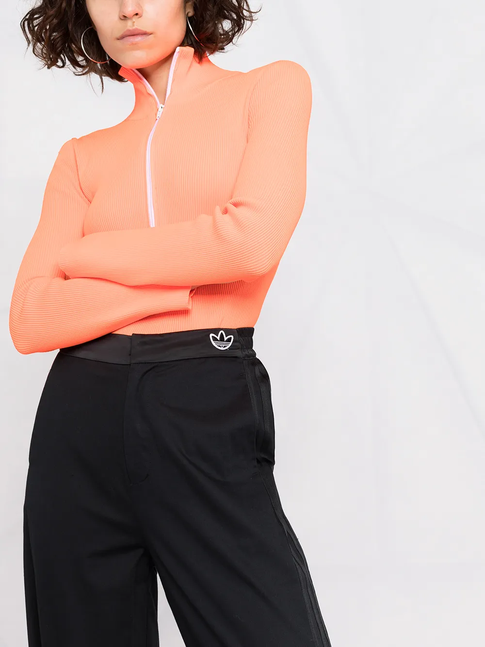 фото Adidas укороченные брюки с логотипом