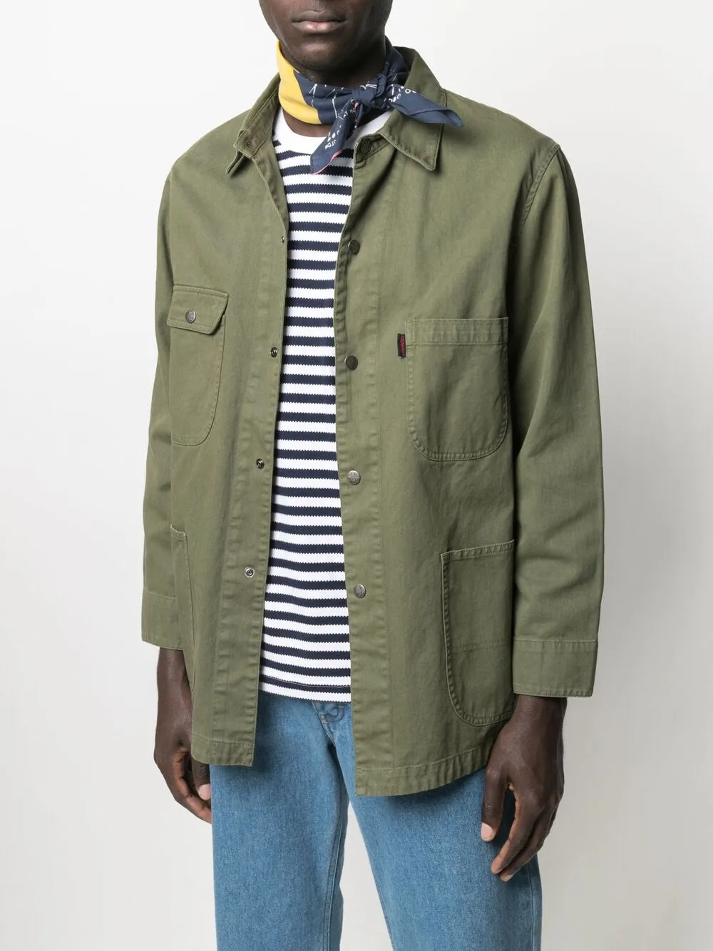 фото Kapital бандана fastcolor selvedge rain с принтом smile