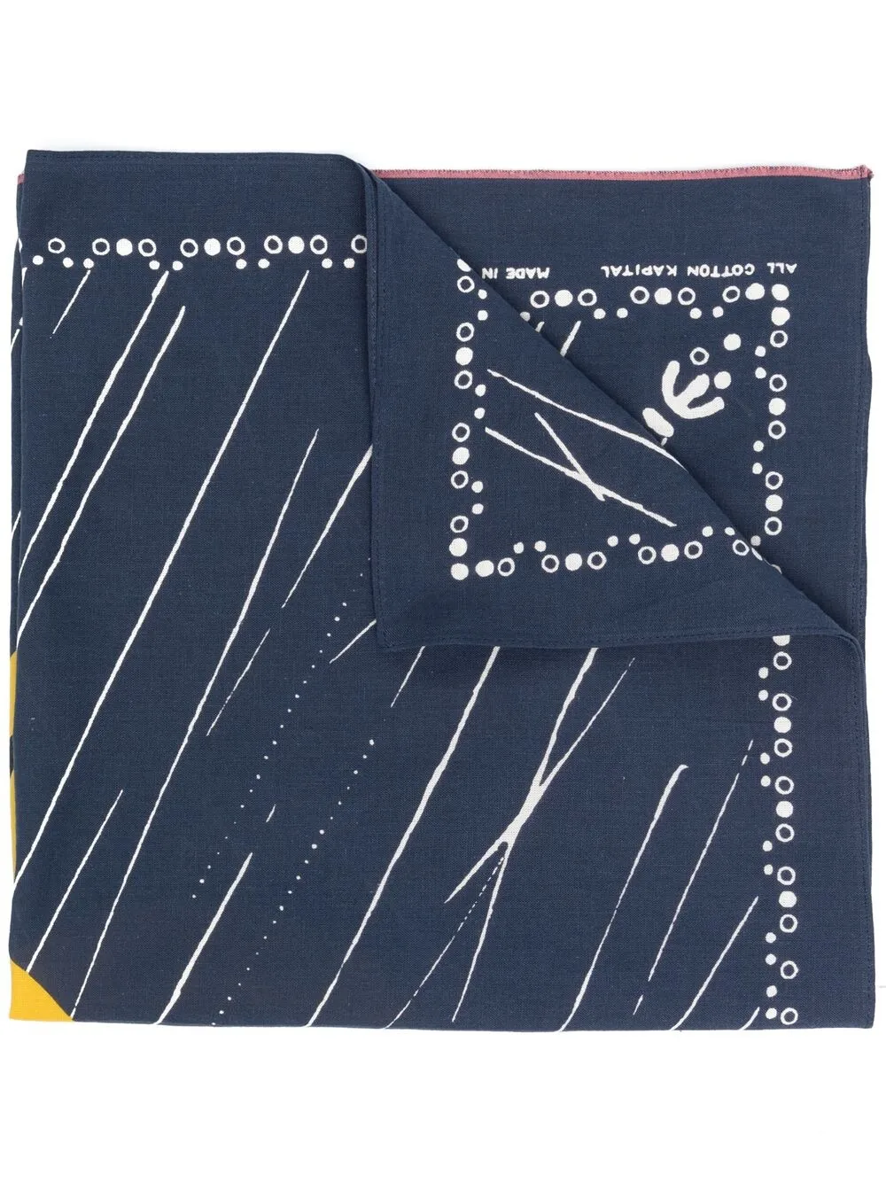 фото Kapital бандана fastcolor selvedge rain с принтом smile