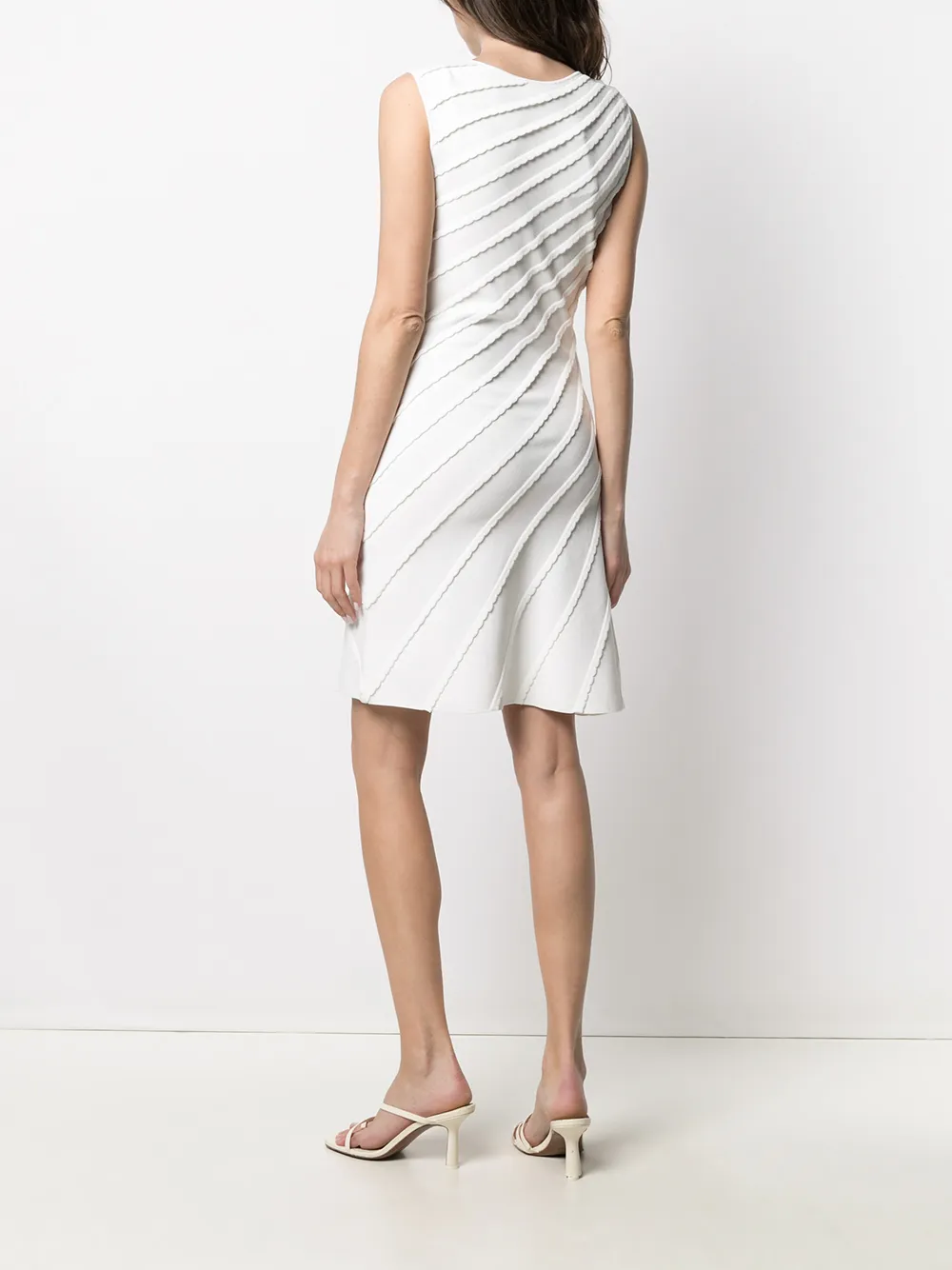фото Emporio armani платье мини в рубчик