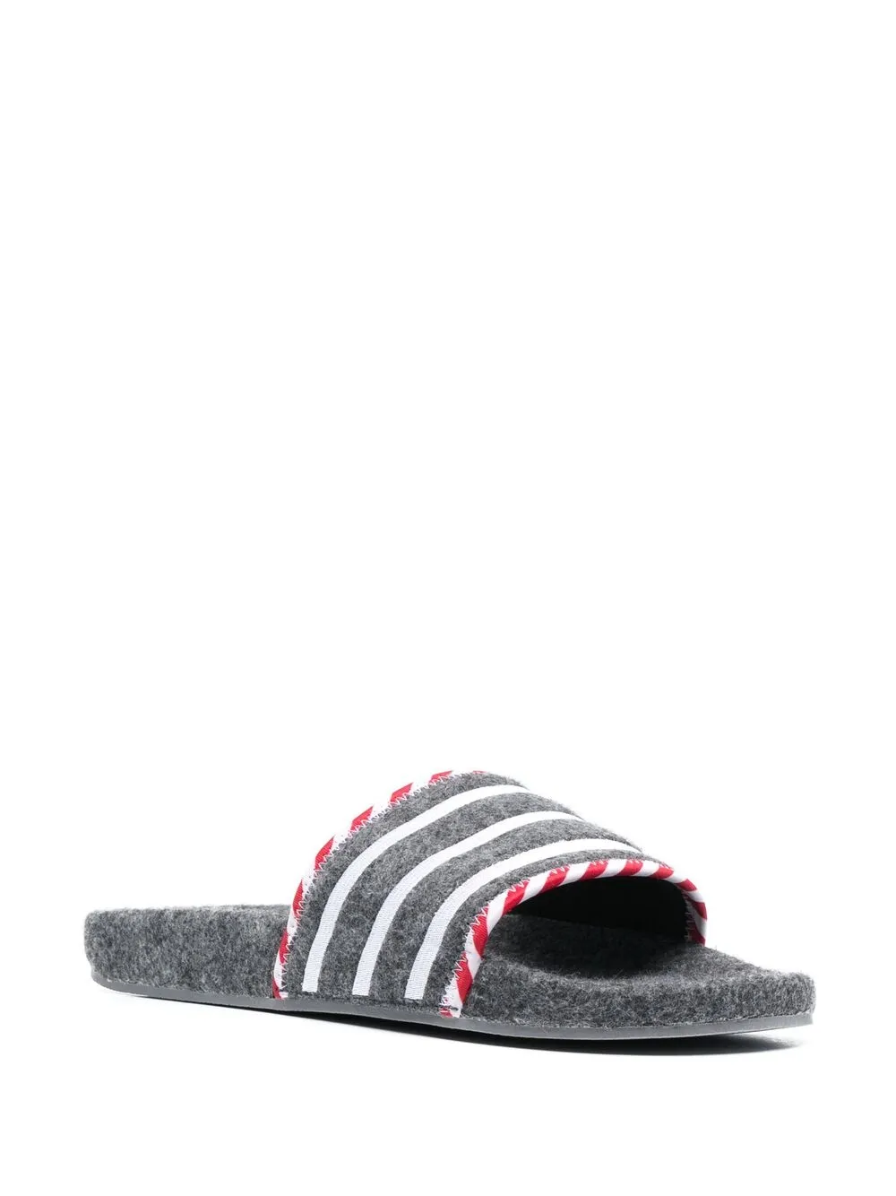 фото Adidas шлепанцы в полоску