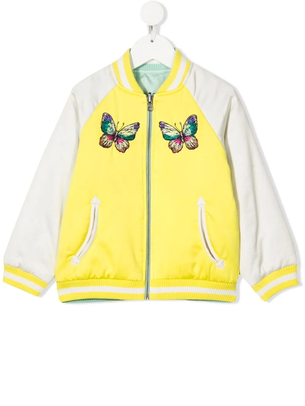 фото Stella mccartney kids куртка-бомбер с вышивкой
