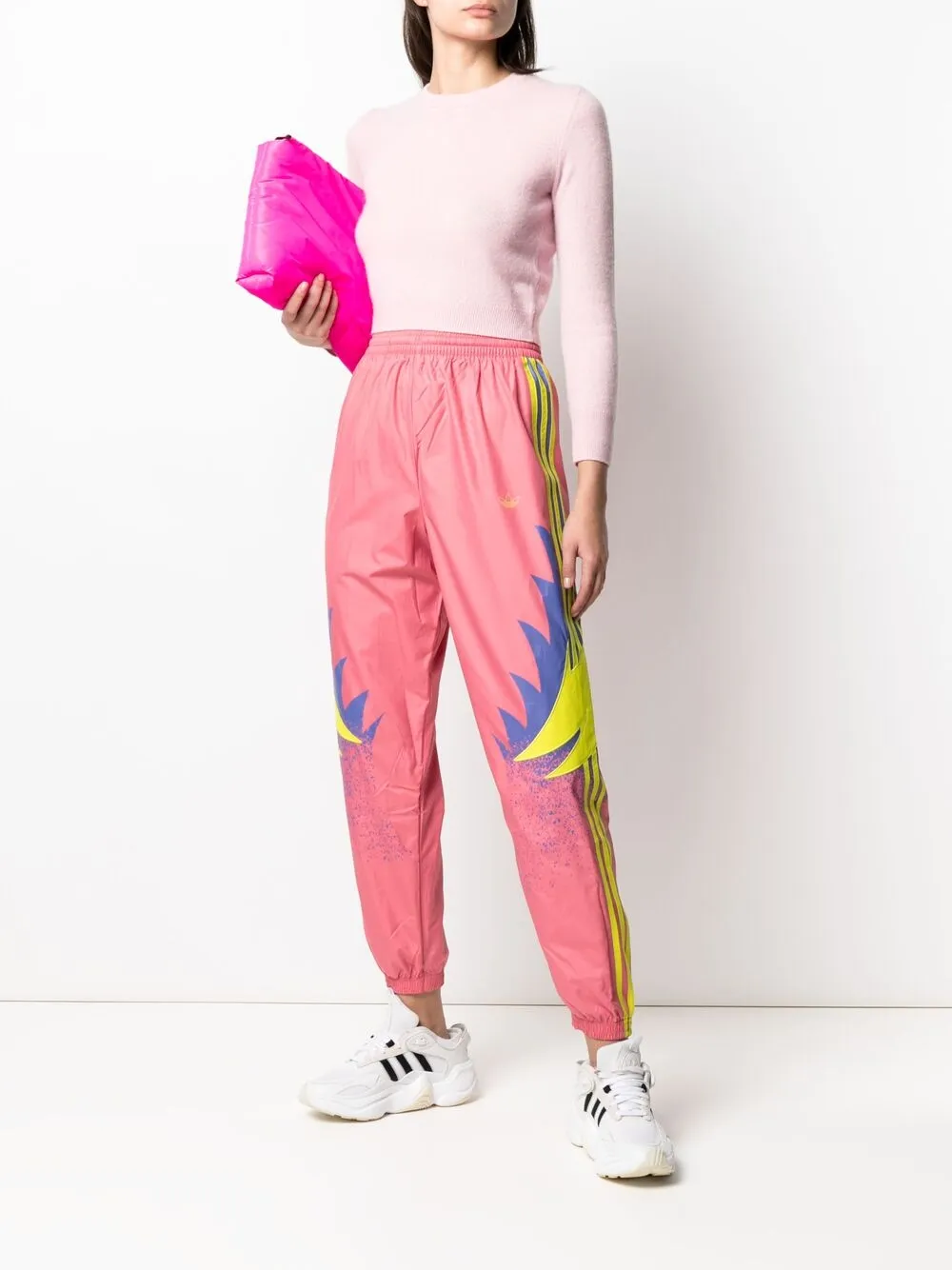 фото Adidas спортивные брюки с графичным принтом