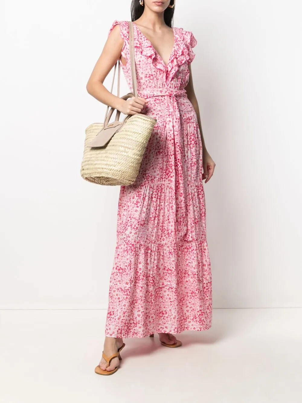 фото Poupette st barth платье макси с оборками