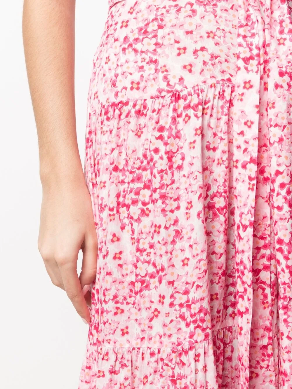 фото Poupette st barth платье макси с оборками