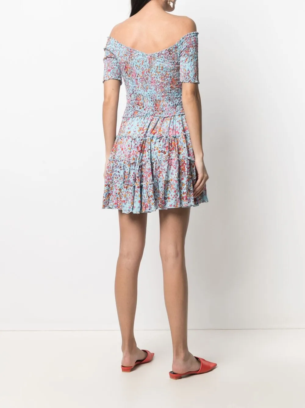 фото Poupette st barth платье мини с принтом